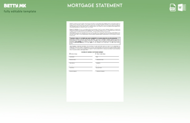 модерен стил Данска Извод за хипотека на банка Nykredit, страници, шаблон 1